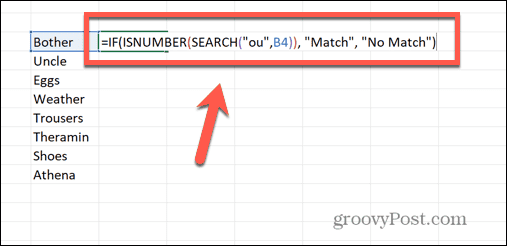 Formuła wyszukiwania w Excelu