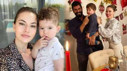 Znana aktorka Fahriye Evcen zabrała swojego syna Karana do szkoły!
