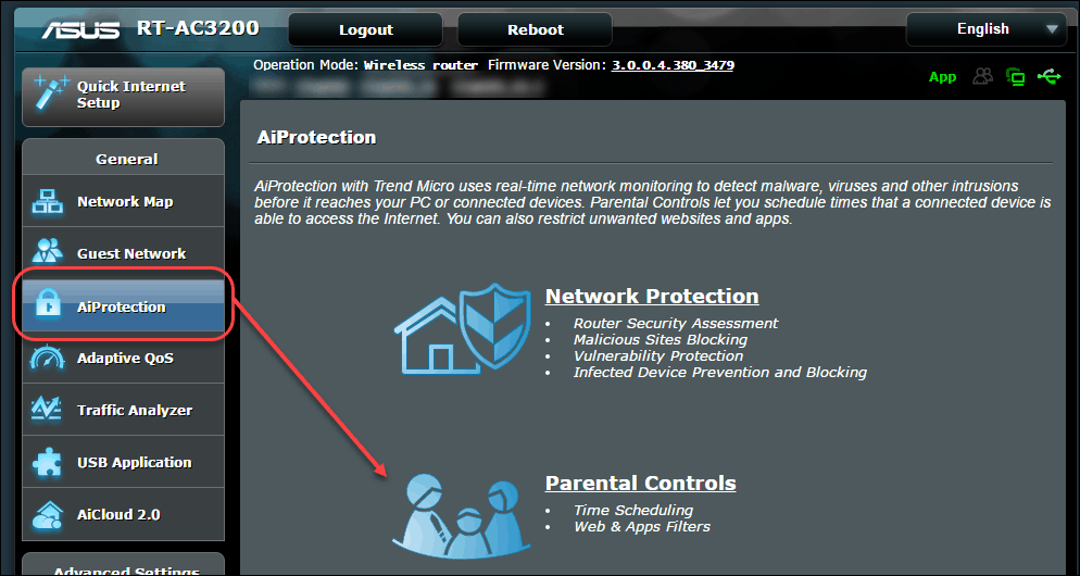 asus router kontrola rodzicielska harmonogramowanie czasu