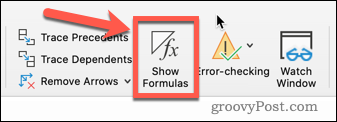 Pokaż formuły w Excelu