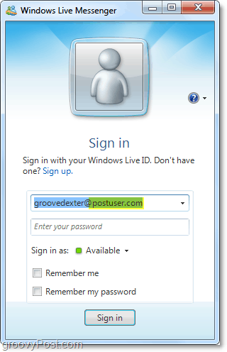 Windows Live Messenger może być używany z kontem domeny, jeśli go skonfigurujesz