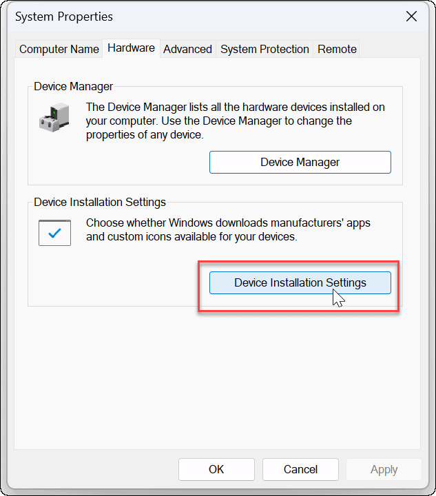 Wyłącz automatyczną instalację sterowników w systemie Windows 11