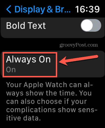 Apple Watch zawsze w ustawieniach