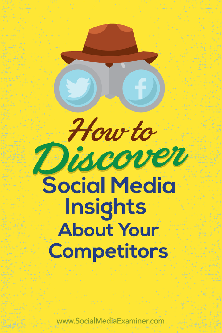 jak odkrywać informacje o konkurencji w mediach społecznościowych
