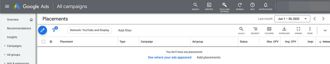 jak-kierować-youtube-reklamy-według-miejsc docelowych-kanały-google-ads-sights-step-2