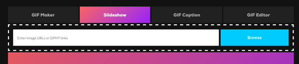 Kliknij opcję Pokaz slajdów, aby utworzyć GIF z serii obrazów.