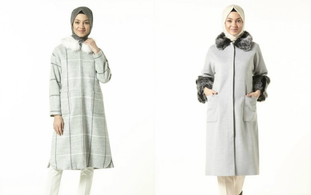 Niedrogie modele z długim płaszczem z hidżabem 2020