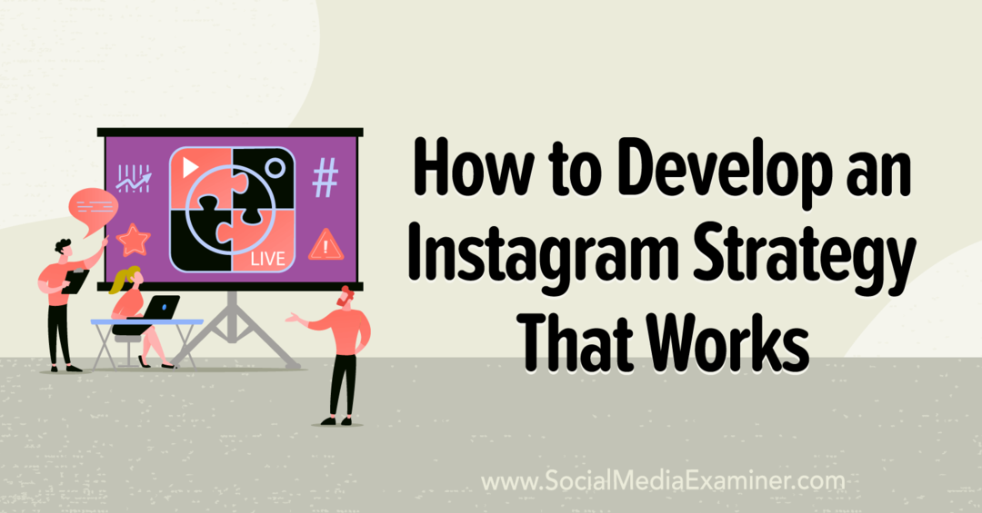 Jak opracować skuteczną strategię na Instagramie, zawierającą spostrzeżenia Millie Adrian w podkaście o marketingu w mediach społecznościowych.