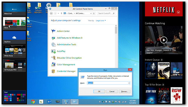 Włącz funkcję Snap systemu Windows 8 na monitorach o niskiej rozdzielczości