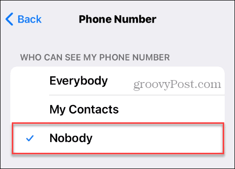 Nikt nie może zobaczyć numeru telefonu w Telegramie na iPhonie