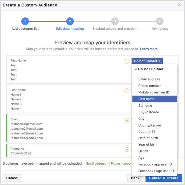 Wskaźniki plików klientów Facebooka