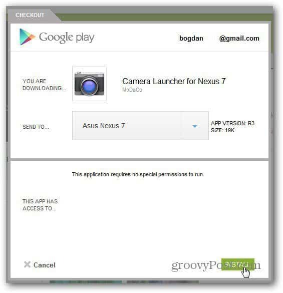 google nexus 7 zainstaluj kamerę