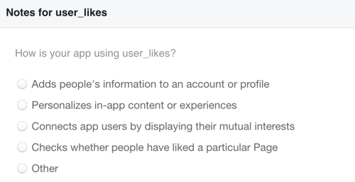 Wyjaśnij, w jaki sposób będziesz wykorzystywać gromadzone dane o polubieniach na Facebooku.