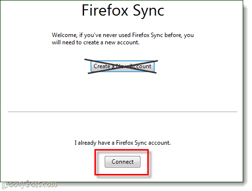 połącz się z kontem synchronizacji firefox