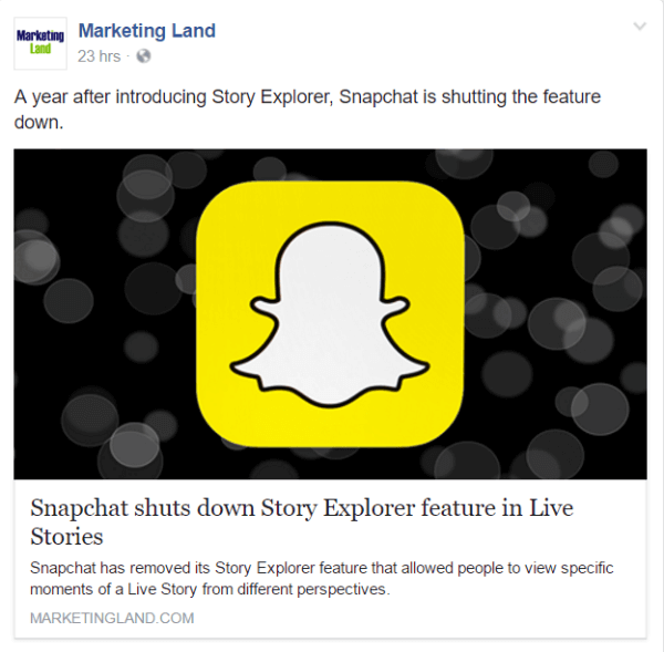 Snapchat wyłącza funkcję Story Explorer w Live Stories.