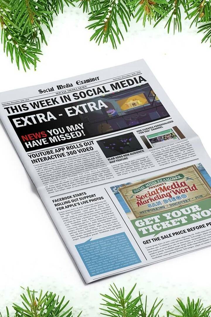 Social media examiner cotygodniowe wiadomości 26 grudnia 2015