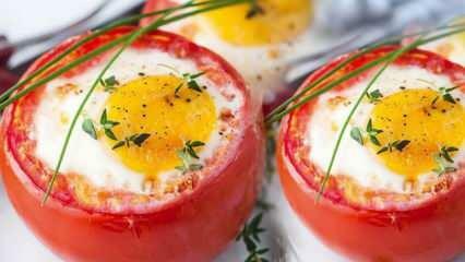 Jak zrobić faszerowane pomidory z jajkiem? Przepis na Faszerowane Pomidory Z Jajkami Na Śniadanie