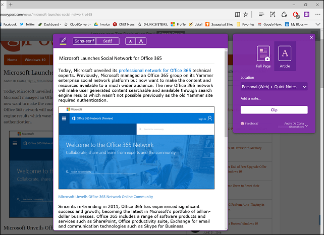 OneNote 4a