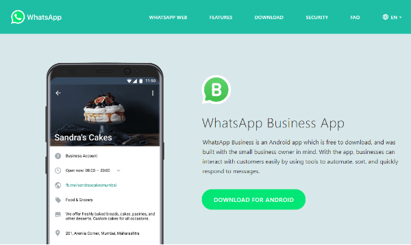 WhatsApp wprowadził WhatsApp Business, nową aplikację, która ułatwi firmom i klientom łączenie się i rozmawianie.