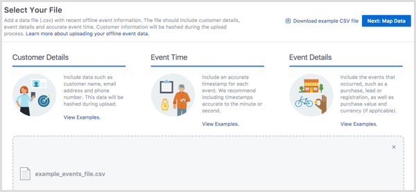 Facebook Business Manager przesyła wydarzenia offline