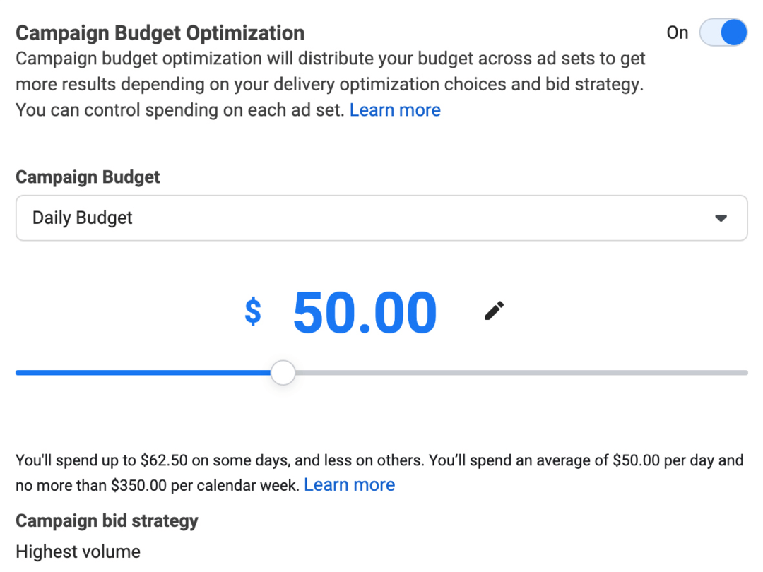 obraz sekcji Optymalizacja budżetu kampanii w Menedżerze reklam