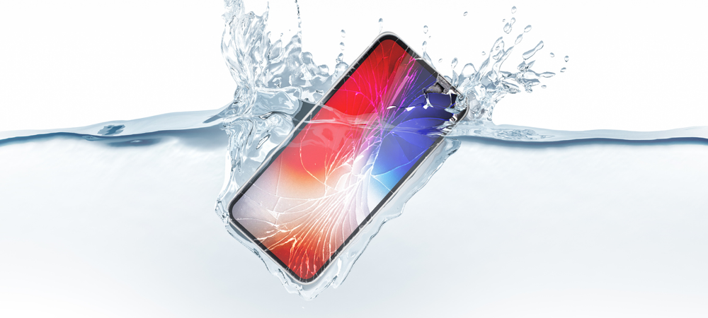 iPhone w wodzie