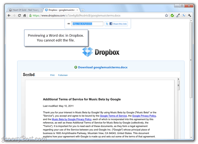 podgląd folderów dropbox z udostępnionymi publicznymi linkami
