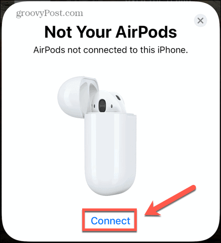 iPhone podłącza airpody