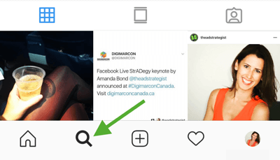 Jak strategicznie zwiększyć liczbę obserwujących na Instagramie, krok 8, znajdź odpowiednie hashtagi, odwiedź zakładkę wyszukiwania i eksploracji na Instagramie