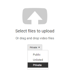 menu opcji prywatności przesyłania filmów na Facebooku