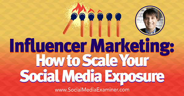 Influencer Marketing: Jak skalować swoją ekspozycję w mediach społecznościowych dzięki spostrzeżeniom Neala Schaffera na temat podcastu Social Media Marketing.