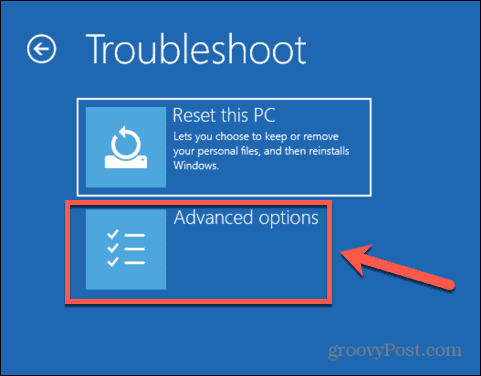 Zaawansowane opcje trybu awaryjnego systemu Windows