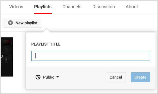 Kanał YouTube tworzy listę odtwarzania