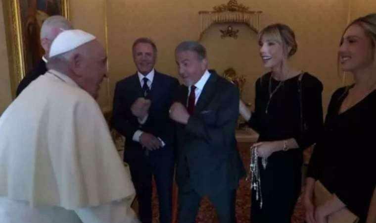 Ciekawy dialog Sylvestra Stallone z papieżem Franciszkiem