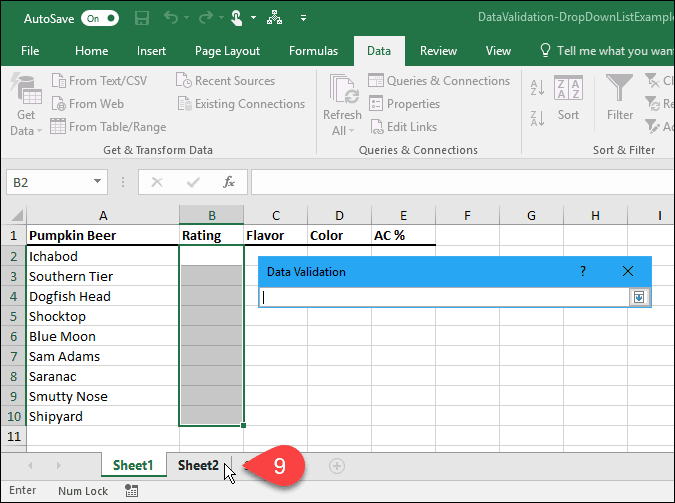 Jak tworzyć listy rozwijane przy użyciu sprawdzania poprawności danych w programie Microsoft Excel