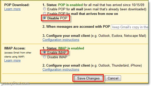 Połącz Gmaila z Outlookiem 2010 za pomocą protokołu IMAP