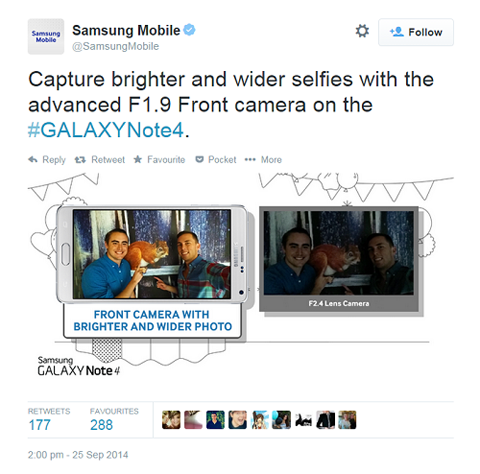 tweet Samsunga