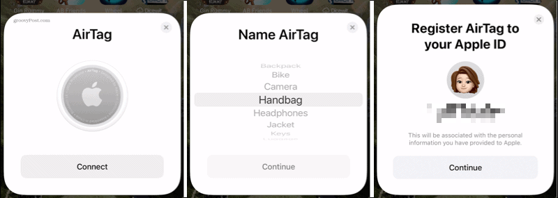 Podłącz AirTag do iPhone'a