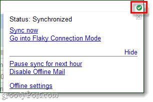 zsynchronizowany tryb offline Gmaila 