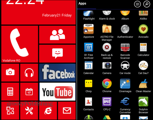 Spraw, by Android wyglądał jak Windows Phone z Launcherem 8