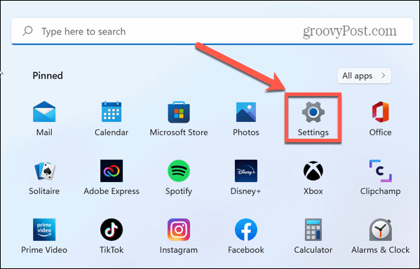 ikona ustawień systemu Windows