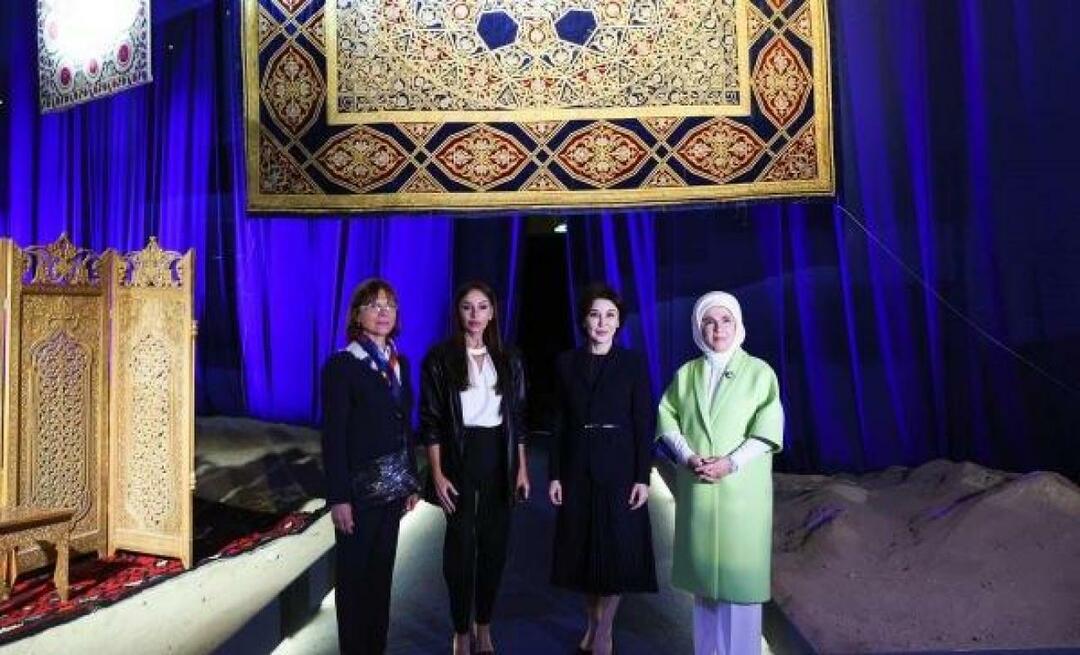 Pierwsza dama Erdoğan podziękowała Ziroat Mirziyoyeva, żonie prezydenta Uzbekistanu