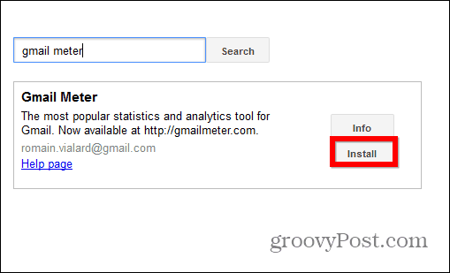 Skrypt instalacji miernika Gmaila