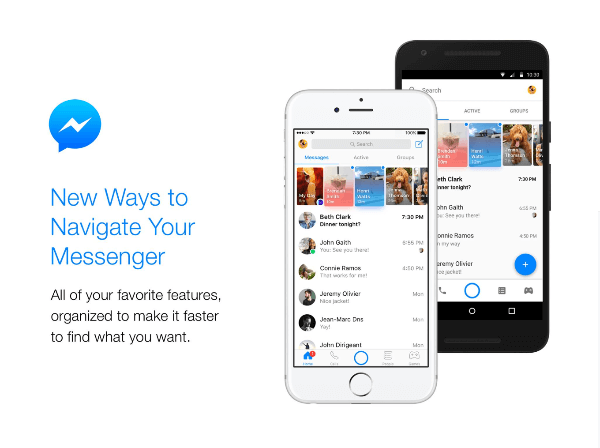 Facebook ogłasza nowy wygląd i nowe funkcje ekranu głównego Messengera.