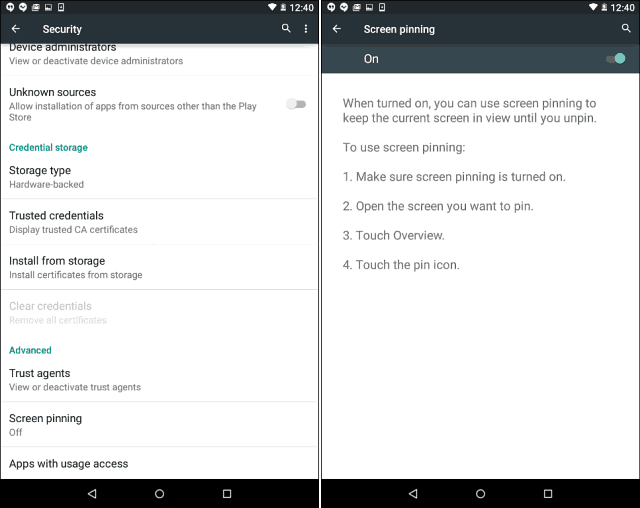 Zablokuj system Android 5.0 Lollipop tylko do jednej aplikacji za pomocą przypinania ekranu