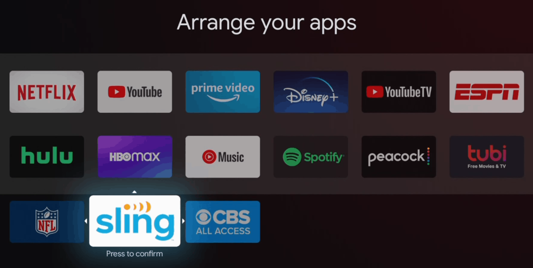Zmień kolejność aplikacji na Chromecaście na ekranie głównym Google TV
