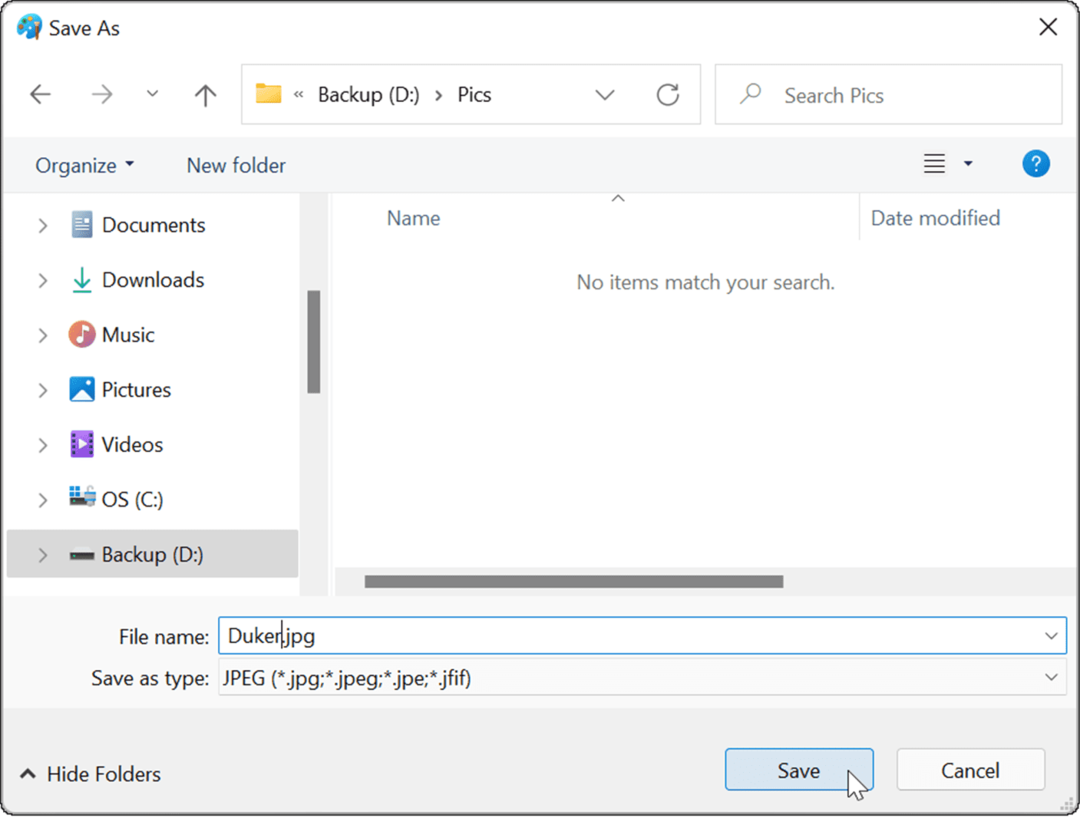 Eksplorator plików konwertuj png na jpg w systemie Windows 11