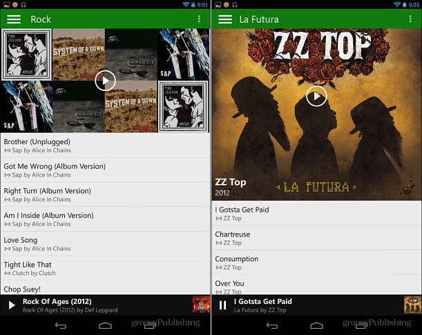 Xbox Music na Androida