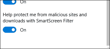 wyłącz SmartScreen 2