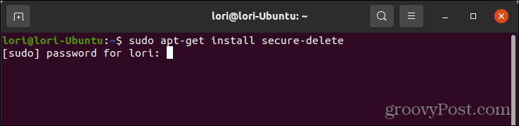 Zainstaluj bezpieczne usuwanie w systemie Linux